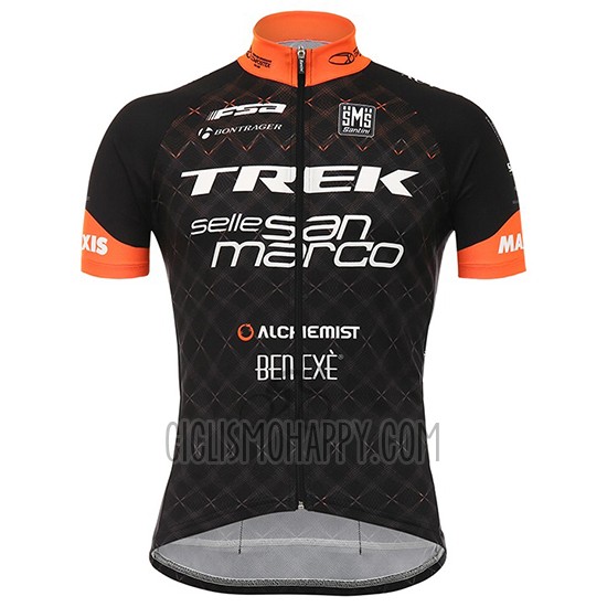 Trek Cycling Jersey Bib Short 2017 Short Sleeve Black